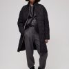 Pablo Anorak Acolchado Oversize - Maelia Negro Abrigos Y Trincheras