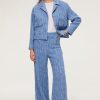 Pablo Pantalon Ancho De Tweed - Cyliane Nube Pantalones Y Vaqueros