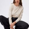 Pablo Jersey De Lana Con Finos Detalles Calados - Nehila Beige Rosa Mallas