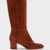 Pablo Lizzie - Botas Tacon Piel Ante Camello Accesorios