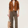 Pablo Chaqueta Biker De Piel Ante - Yann Caramelo Chaquetas