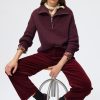 Pablo Pantalon Recto Terciopelo Canale - Adam Burdeos Pantalones Cortos