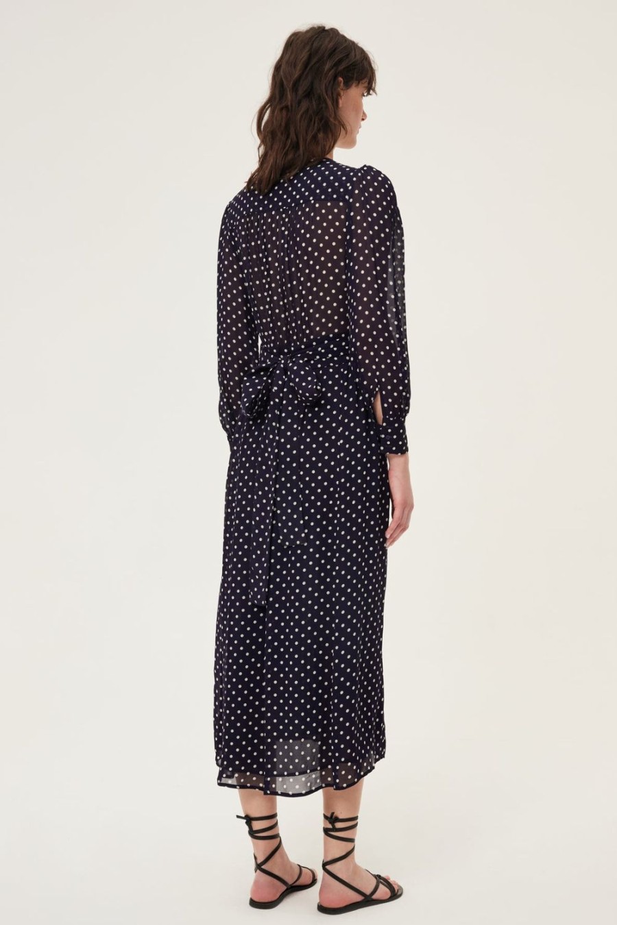 Pablo Vestido Cruzado De Lunares - Elen Marina Vestidos