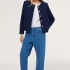 Pablo Chaqueta De Tweed Con Botones Dorados - Bali Marina Chaquetas
