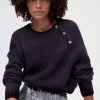 Pablo Jersey De Lana Y Mohair Con Botones De Strass - Nona Negro Mallas