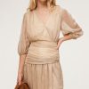 Pablo Vestido Corto Lurex - Elisabeth Oro Vestidos