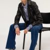 Pablo Chaqueta Biker De Piel Lisa - Yann Negro Chaquetas