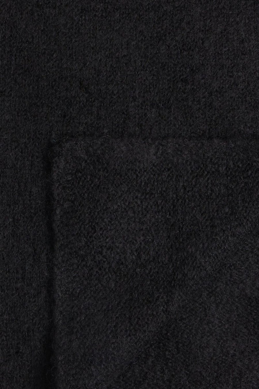 Pablo Bufanda Liso Mohair Melange - Habby Negro Accesorios